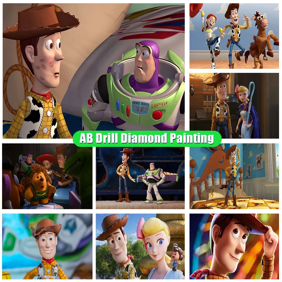 

Diy Ab Diamond Painting Disney Toy Story Cartoon Character Diamond Embroidery Cross Stitch Rhinestones Picture Home Decor Ll136