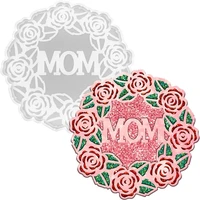 rose coaster epoxy resin silicone mold mom diy shiny coaster resin casting molds mothers day gifts home decoration %d9%82%d9%88%d8%a7%d9%84%d8%a8 %d8%b3%d9%8a%d9%84%d9%83%d9%88%d9%86