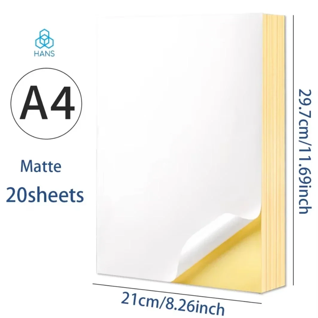 50 листов самоклеющейся бумаги формата А4 белая этикетка наклейка