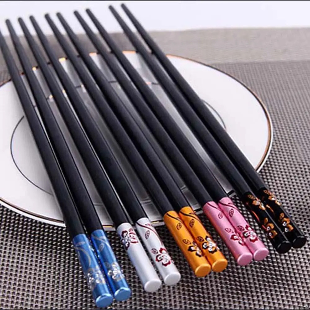 1 Pair Chopsticks Japanese Sushi Wand Metal Sticks Reusable Chopsticks Dinning Eating Chopstick Sushi Tableware For Dishes
