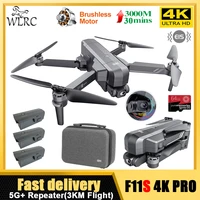 wlrc f11s 4k pro gps drones 5g fpv transmission quadcopter with 2 axis gimbal camera follow me auto return rc toys gift