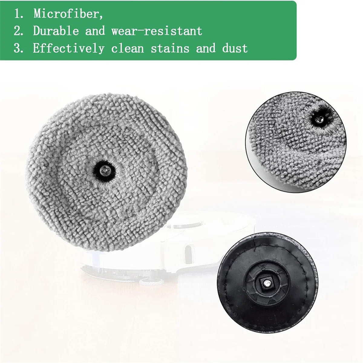 Запасная часть тряпок для швабры с краями робота-пылесоса Roborock S8 MaxV Ultra подушечки