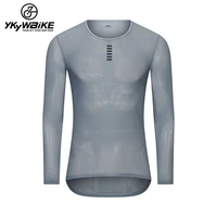 ykywbike 2021 cycling base layer long sleeve bikesports bike shirt underwear racing bicycle shirt black white