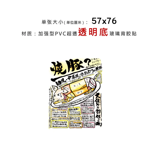 Прозрачный стеклянный клей японский магазин Izakaya Yakitori ресторан наклейка плакат