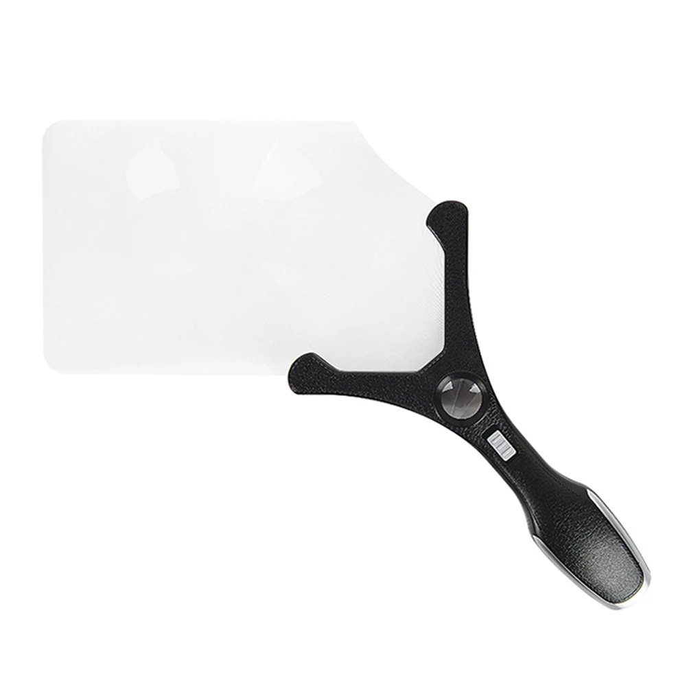 

Handheld Reading Magnifier Glass with 4 LED Light Jewelry Magnifying Loupe 3.5X 25X Magnification Tool Accessory