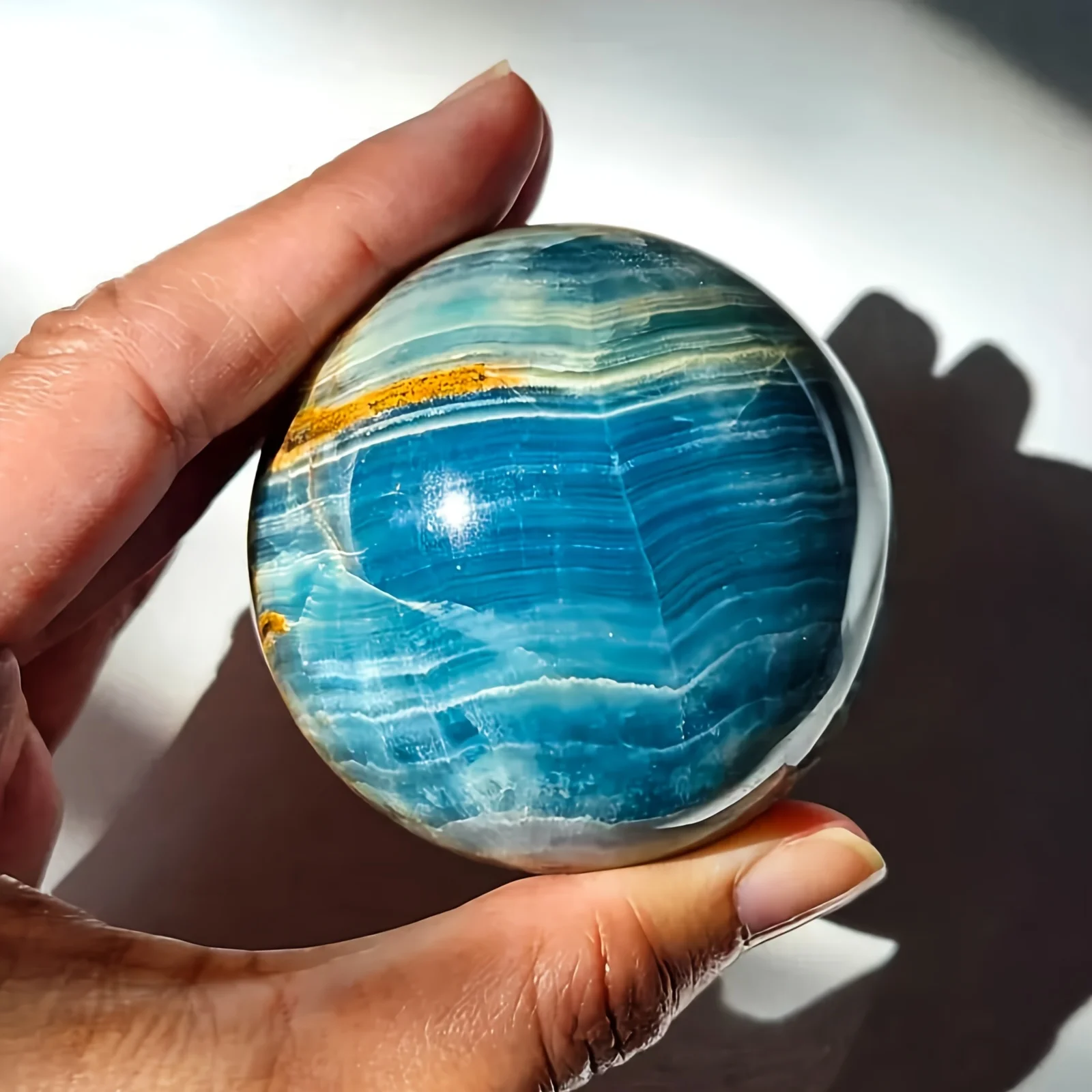 

Синяя Агатовая Сфера для дома