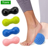 tcare peanut ball foot massager ball spiky massage ball for trigger point therapy deep point massage foot arch pain relief