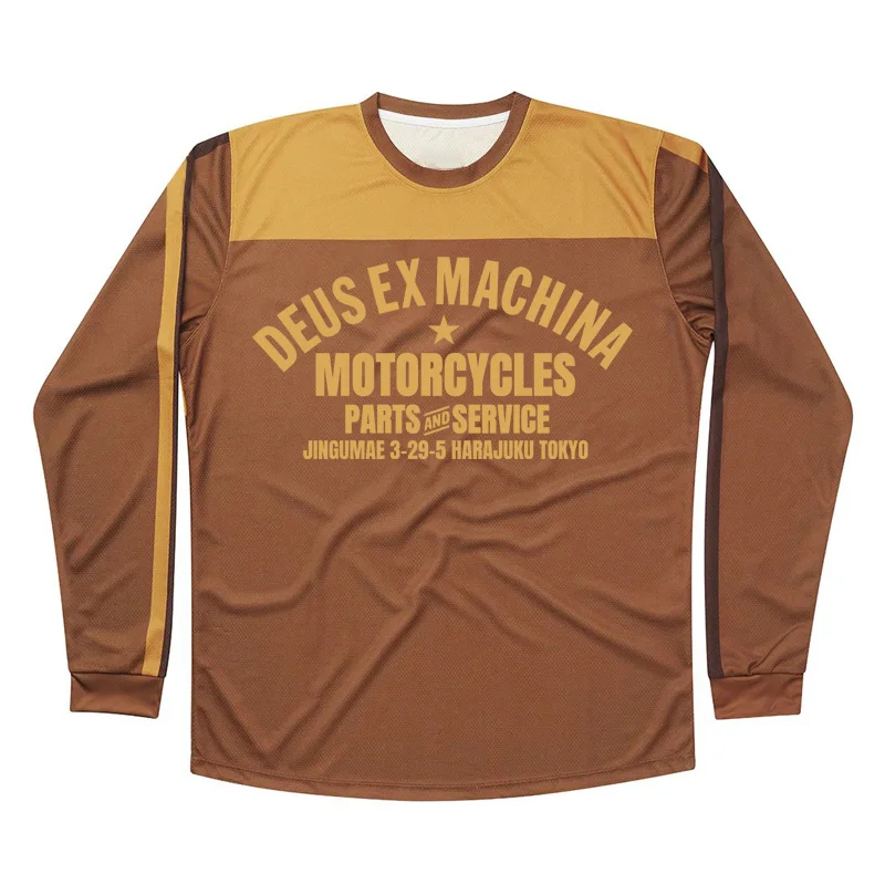 Новинка 2025 DEUS EX MACHINA свободный трикотаж с длинными рукавами для гонщика