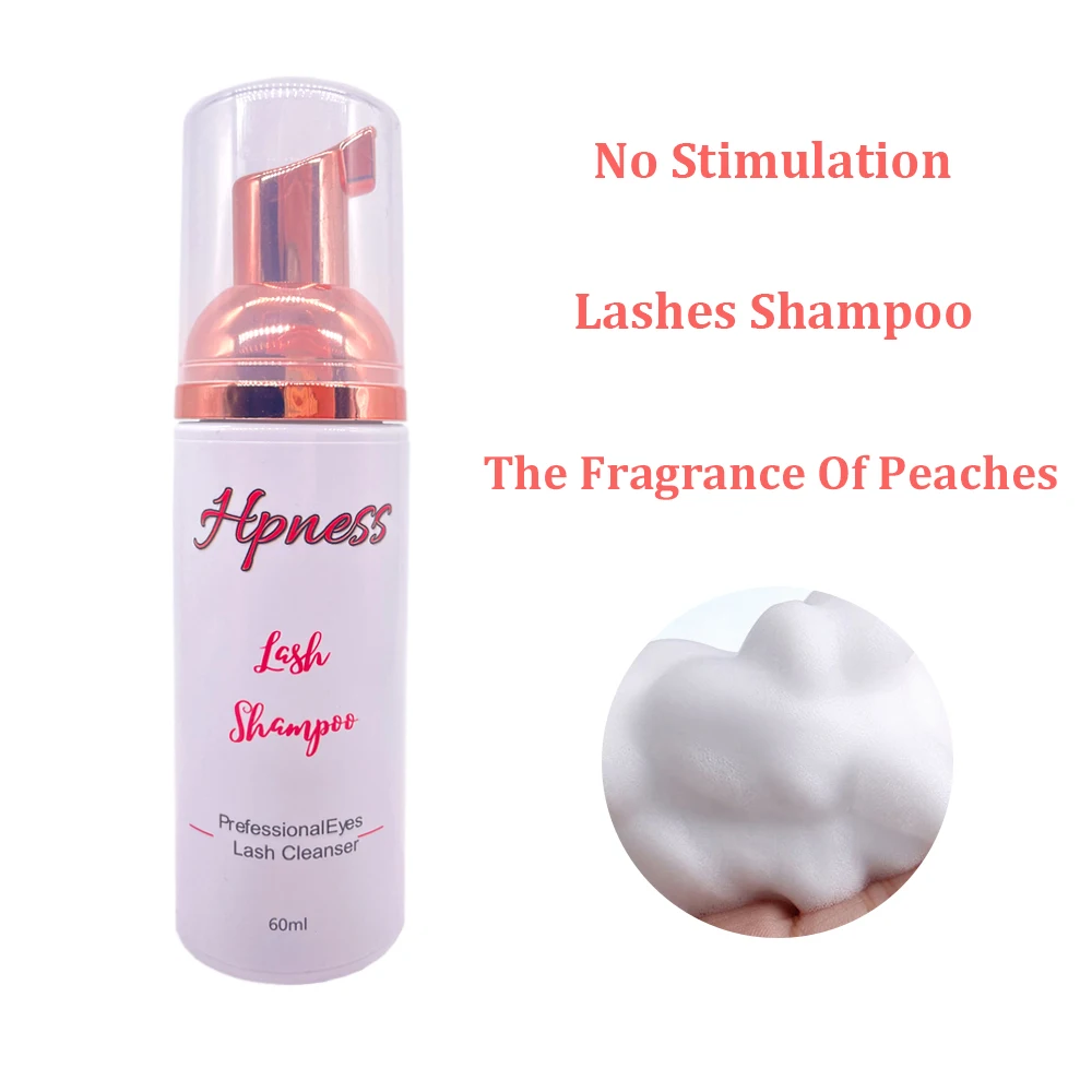

Professional Eyelash Extension 60ml Foam Cleanser Eyelash Shampoo Gentle Eyalsh Mosse Gentle Cleansing Transparent