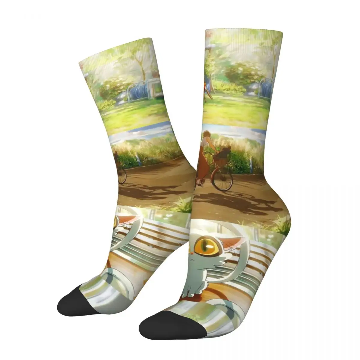 

A Little Girl With A Beautiful Childhood Lingya Tour Unisex Winter Socks Running Happy Socks street style Crazy Sock