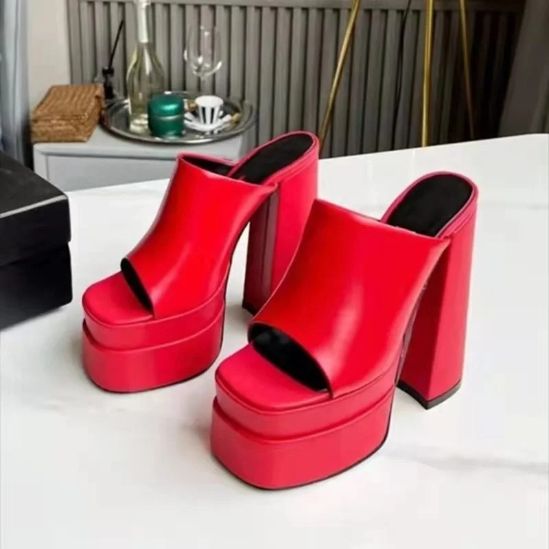

BKQU New Brand Women Sandals Summer Shoes Sexy Thick High Heels Platform Dress Party Wedding Shoes Woman Pumps shoes for