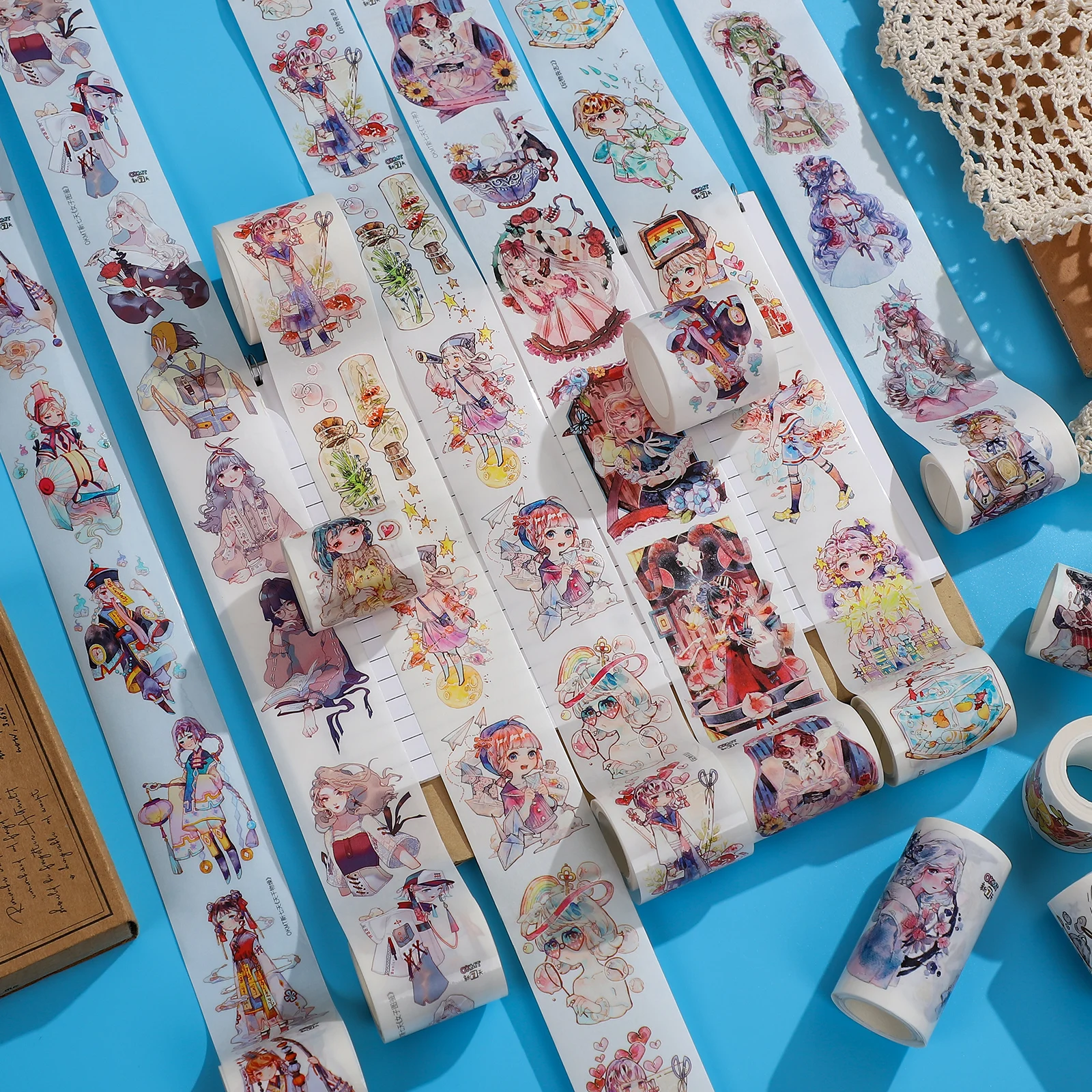 

Креативный мультяшный журнал PET Washi лента милые персонажи коллаж материал Скрапбукинг декоративная Маскировочная лента кавайные канцелярские принадлежности