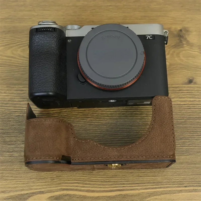 Получехол для камеры A7CII основание из искусственной кожи Sony A7C2 A7C Mark II защитная