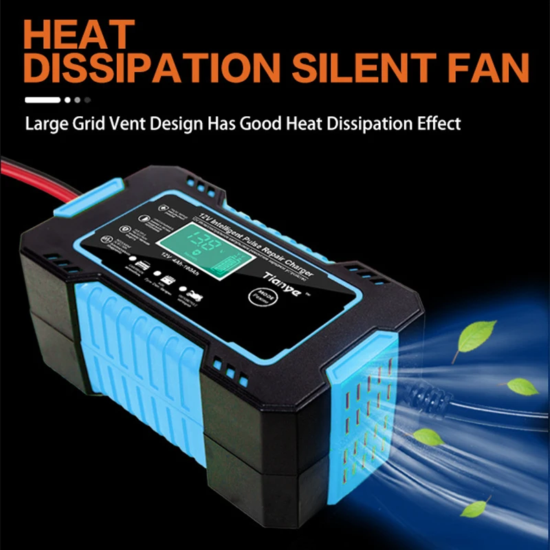 Умное зарядное устройство для аккумуляторов автомобиля и мотоцикла защита от