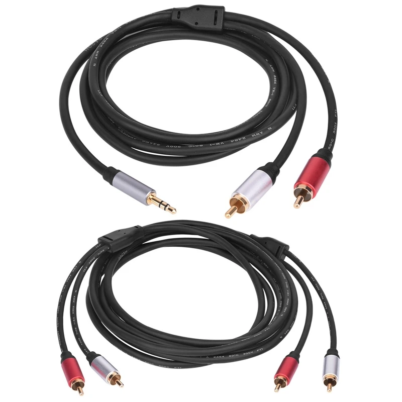 

RCA Cable Y Adapter 3.5mm Jack to 2 RCA Splitter/2 RCA to 2 RCA Connection Cable