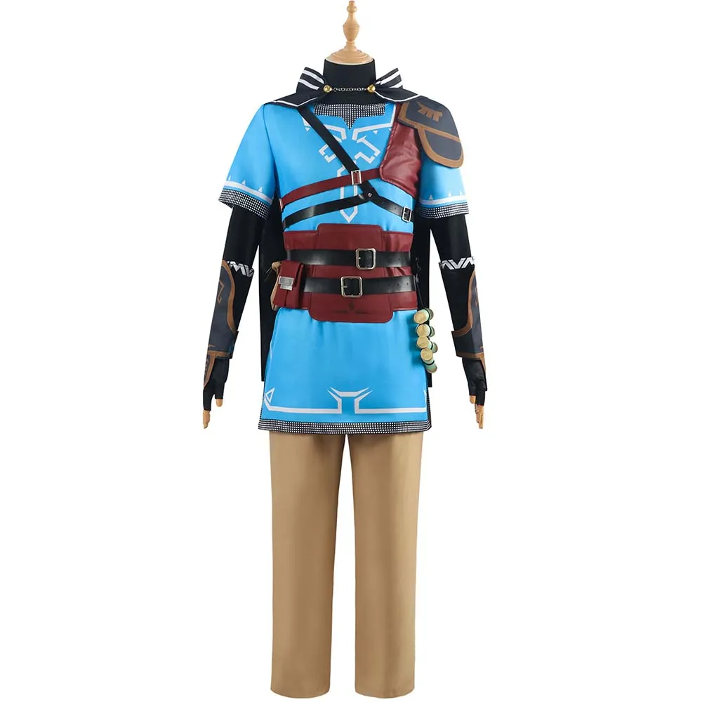 Link Косплей Костюм Игра Zelda Поясная Сумка Перчатки для Мужчин Хэллоуин Рождество