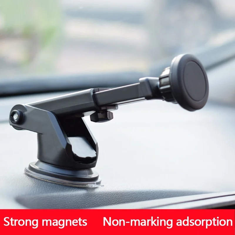 

High Suction 360 Degree Universal Multifunctional Rotating Universal Dashboard Suction Cup Magnetic Retractable Car Phone Holder