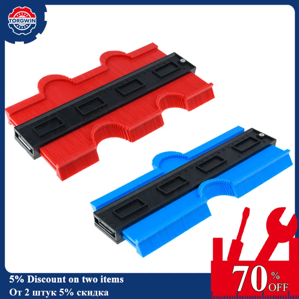

Contour Gauge Profile Duplicator Tool Adjustable Lock Alloy Edge Copy Shaping Wood Measure Ruler Laminate Tiles Wood Marking