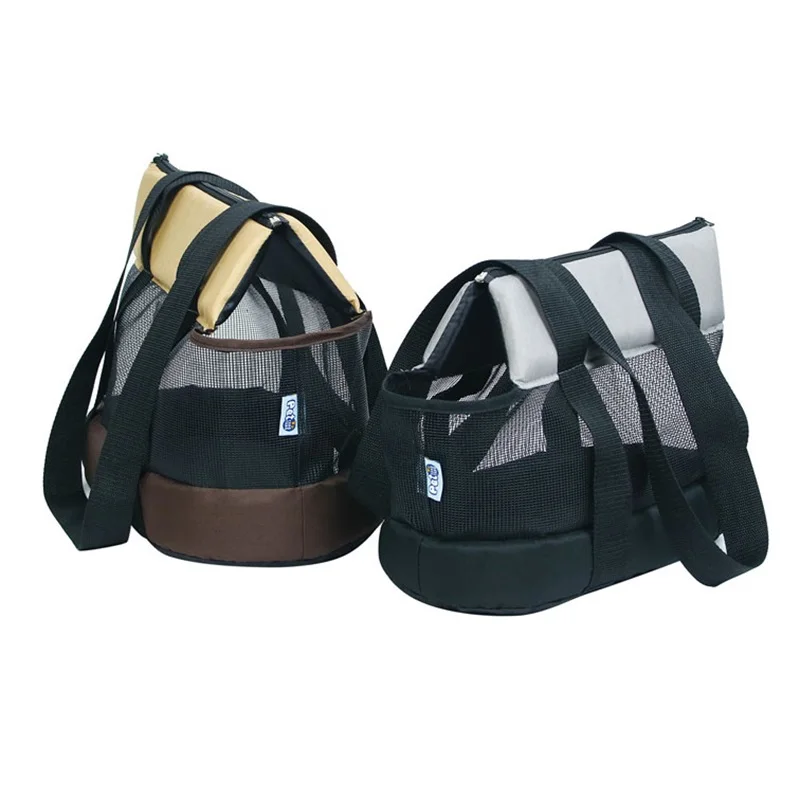 

Breathable Pet Carrier Bag Net Yarn Cat Handbag Single Shoulder For Small Dog Foldable Mesh Portable Puppy Kitten Travel Cage