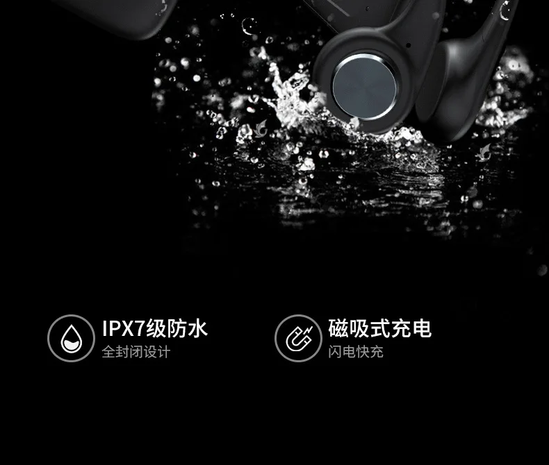Bone Conduction Headphone Built-in Memory 8G IPX8 Waterproof MP3 Music Player Swimming Diving Earphone |