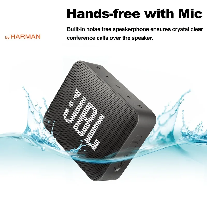 

JBL GO2/GO3 Wireless Bluetooth Speaker Portable IPX7 Waterproof Outdoor Sports Bluetooth Speakers Rechargeable Battery With Mic