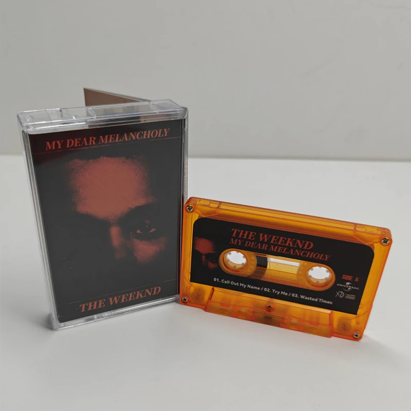 Фото Новый альбом My Dear Melancholy, кассеты Try Me, музыка The Weeknd, кассета для косплея, Walkman, рекордер, автомобильные саундтреки, музыка для вечеринок, музыка для вечеринок в коробках №2