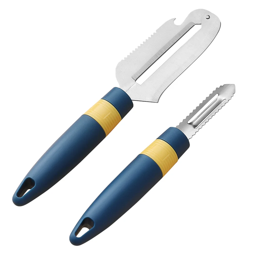 

2 Pcs Potatoe Peeler Fish Scale Scrapers Potato Peeler Kitchen Gadget Corn Peeler Potato Vegetable Peelers Sharp Chef knife