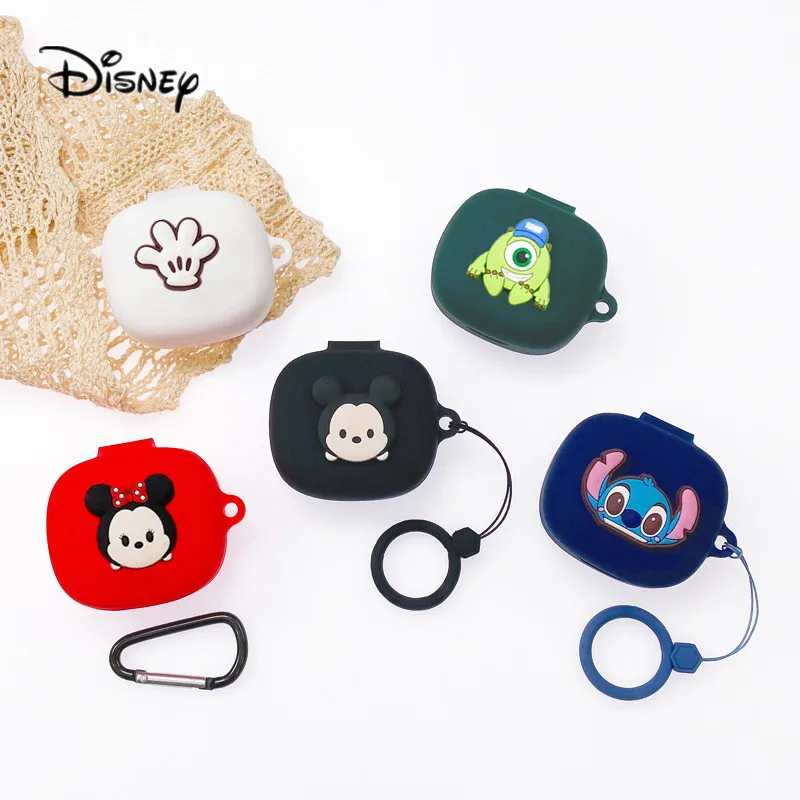 

Disney Earphone Case For JBL W300TWS Cover Protective Cartoon Silicone Headphone Cover For JBL W300 TWS Charging Box With Hook