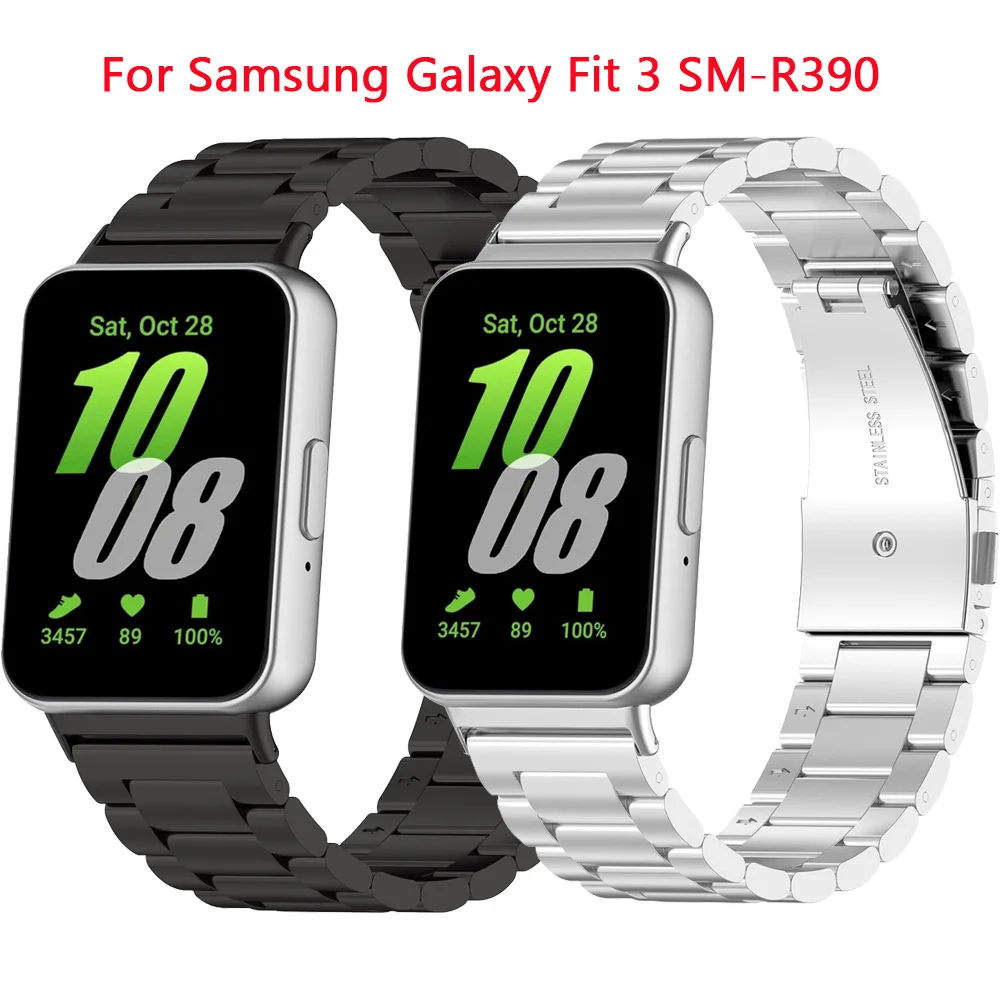 Металлический ремешок из нержавеющей стали для Samsung Galaxy Fit3 браслет Fit 3 аксессуары