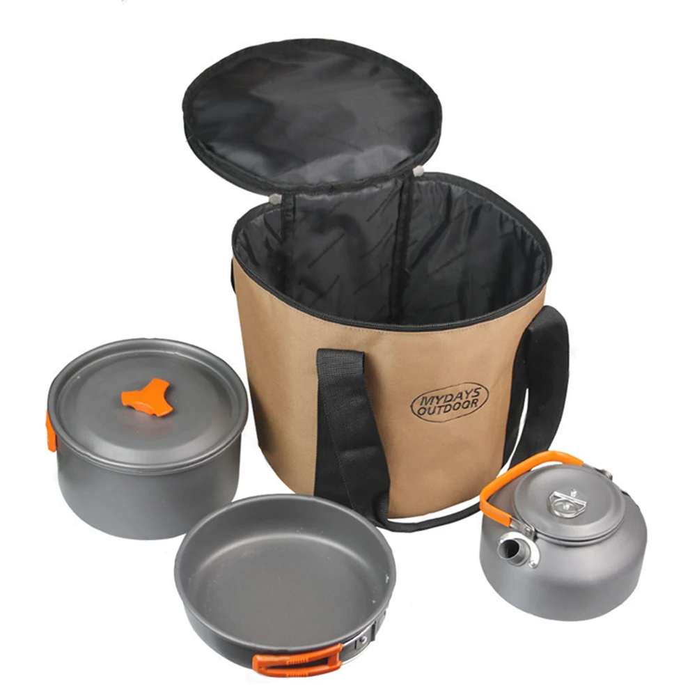 

Multi-size Portable Camping Pot Bag Outdoor Dutch Pot Tableware Bag Hiking Picnic BBQ Pot Bags Organizer Camping Equipment