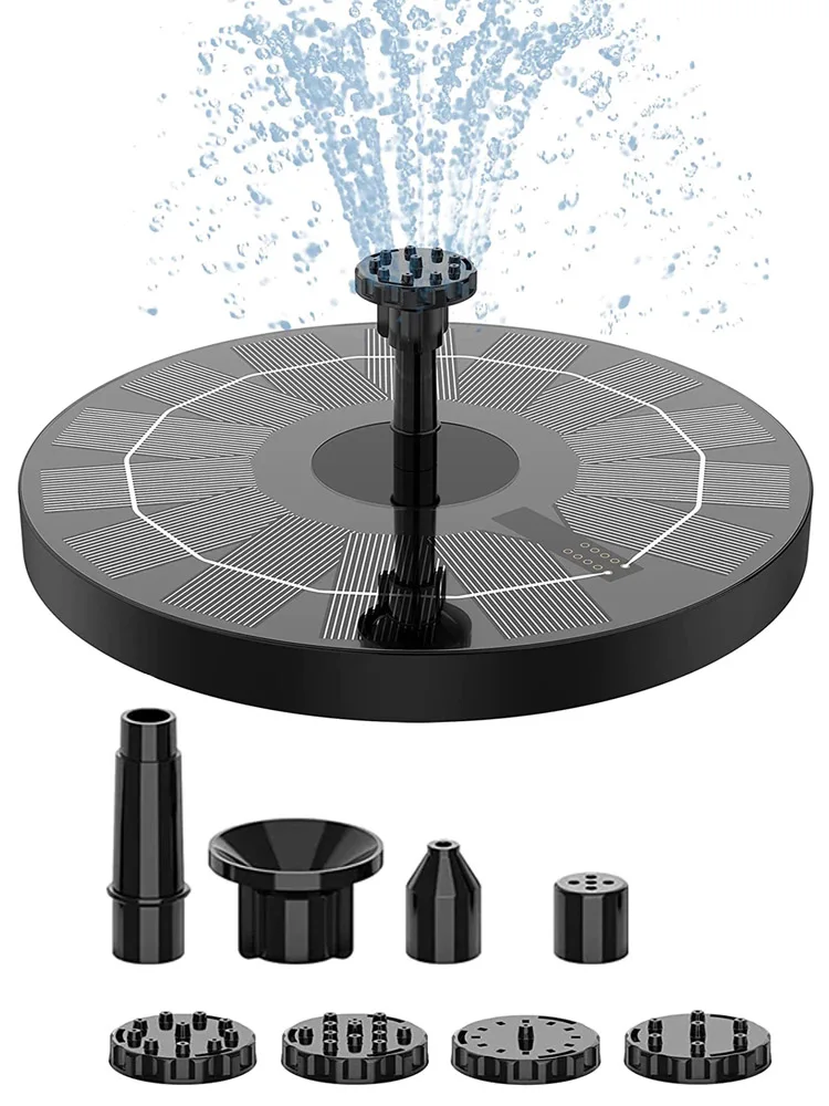 

Mini Solar Water Fountain Pool Outdoor Landscape Bird Bath Solar Pump Powered Floating Waterfall Fountains Garden Decorations