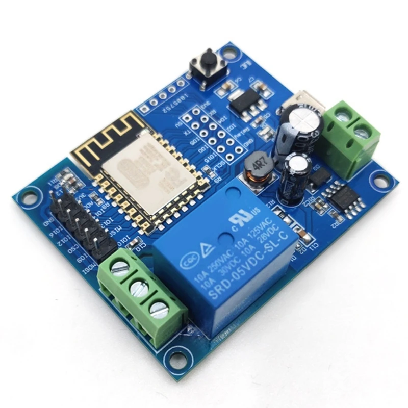 

ESP8266WIFI Single Circuit Relay Module Support DC8-80V/USB5V/pin Power Supply Dropship