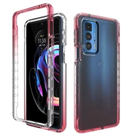Case for Motorola Edge Pro  Moto Edge Lite G60S G60 G30 G20 G10 Shockproof Hybrid Gradient Color Transparent Phone Case
