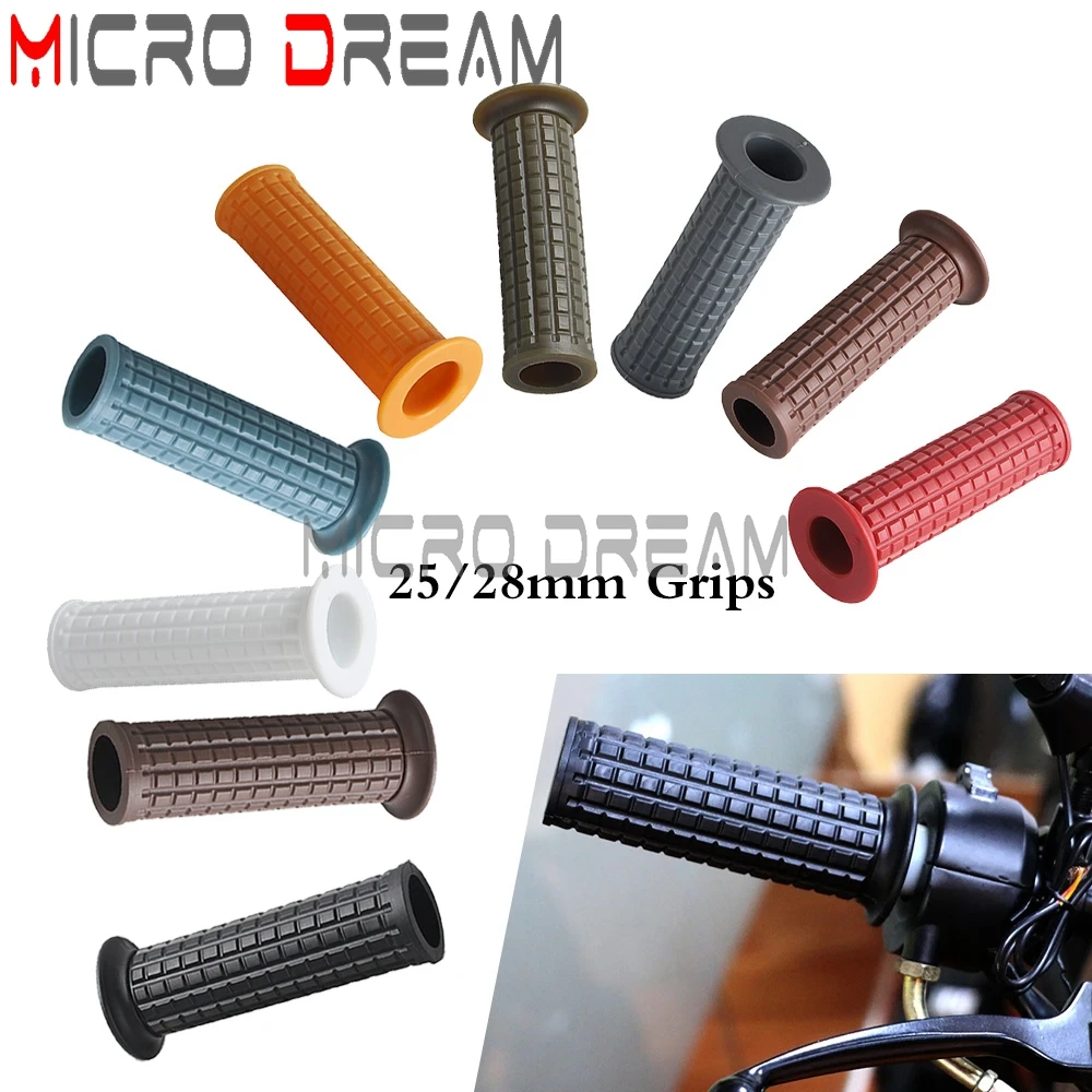 Резиновая рукоятка для мотоцикла 25 мм 28 противоскользящая Honda Saber 700 1300 Shadow 500 1100 VTX