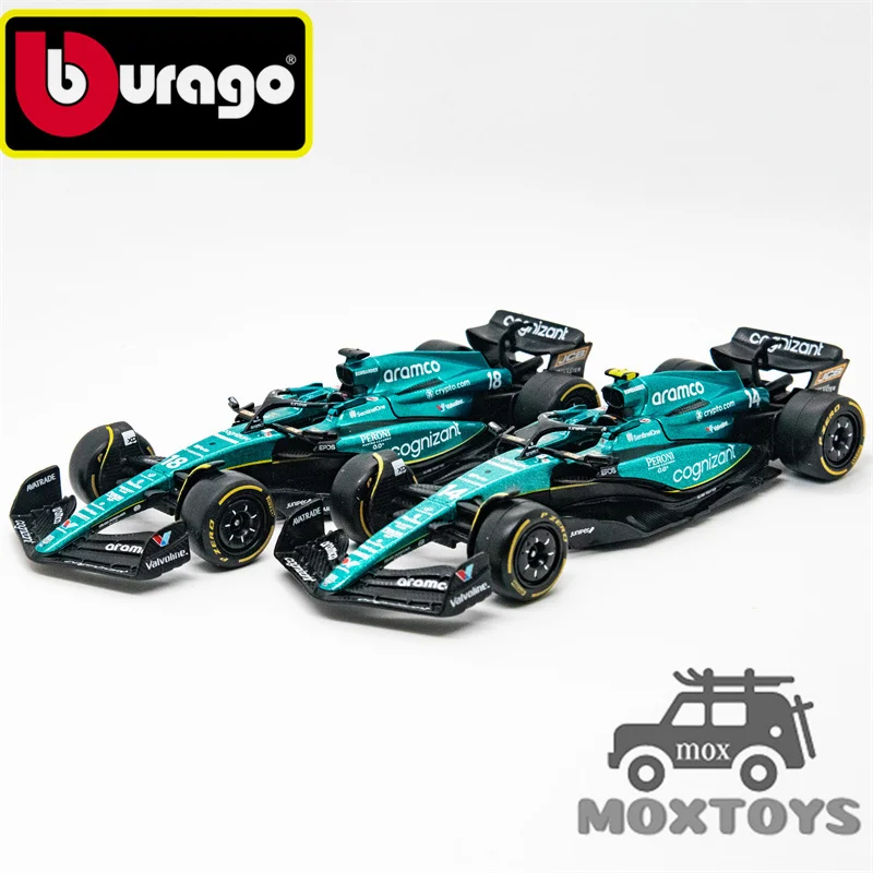 Модель автомобиля Bburago 1:43 2023 F1 AMR23 #14 Alonso / #18 Walk