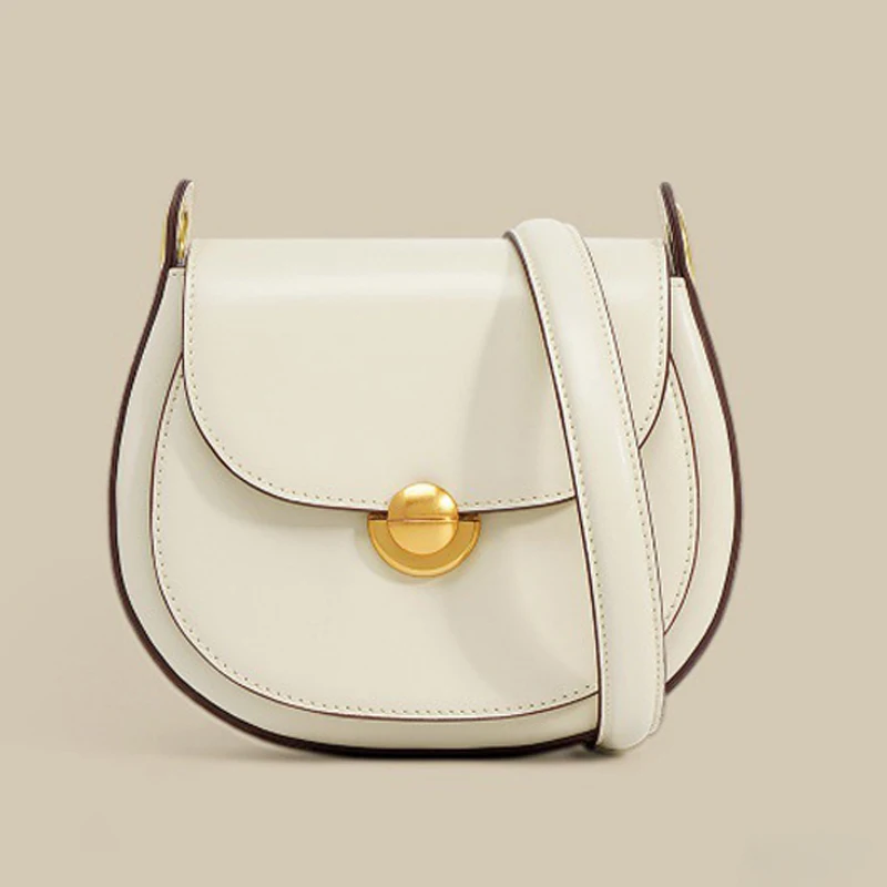 Женская сумка через плечо из воловьей кожи маленькая квадратная натуральной