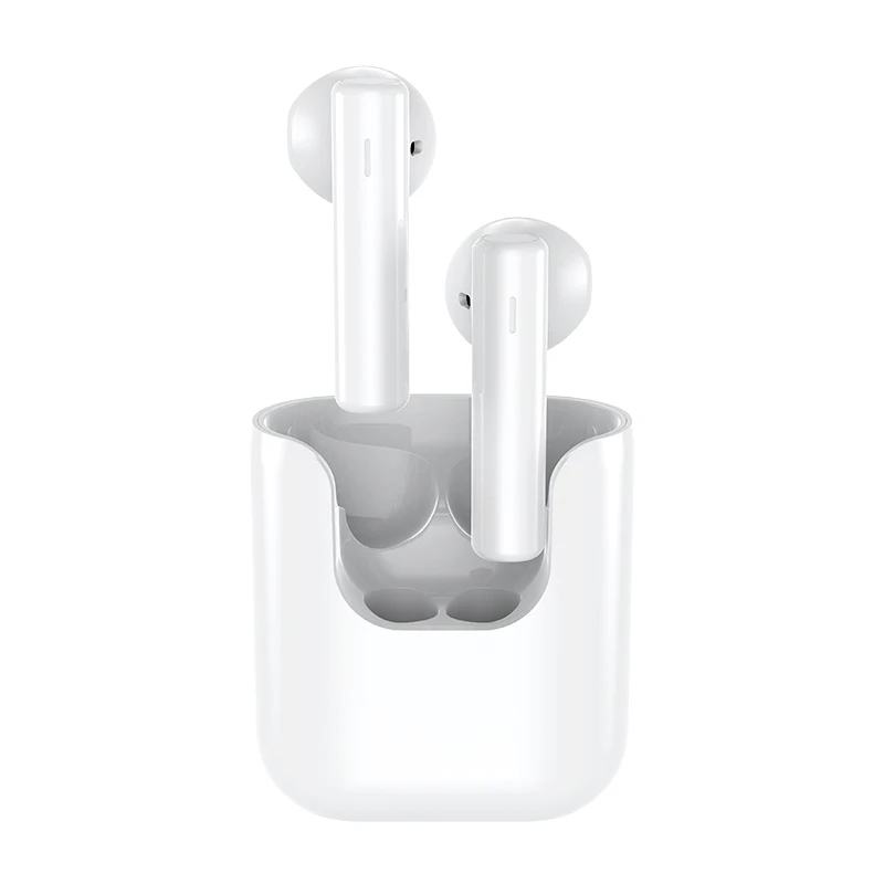 

QCY T12 Wireless Headphones Semi In-Ear TWS Earbuds Bluetooth 5.1 Earbuds 13mm Dynamic Driver App Control Large Battery 20 Hours