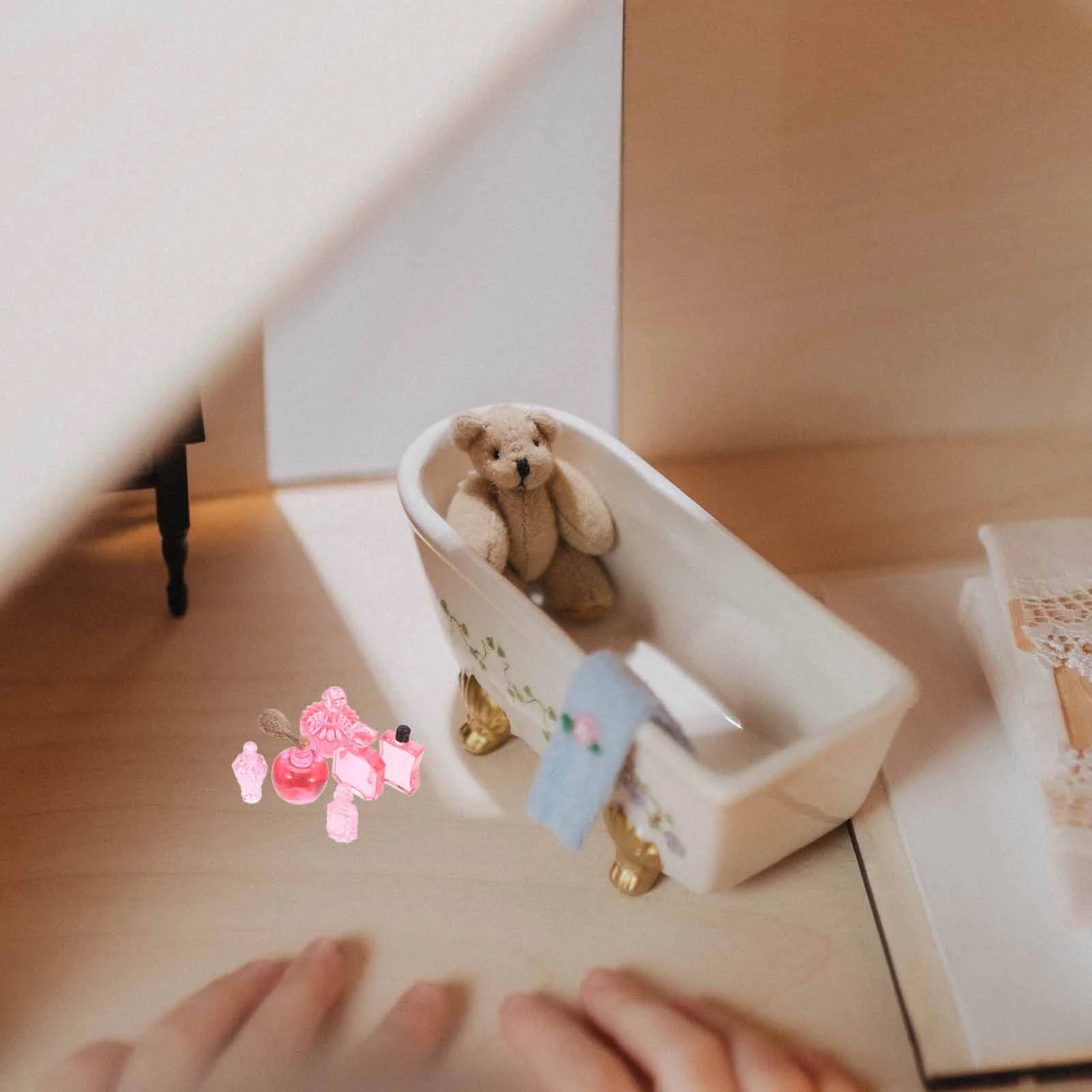 Мини-парфюмерные украшения кукольный домик смоляные подвески пейзажный декор