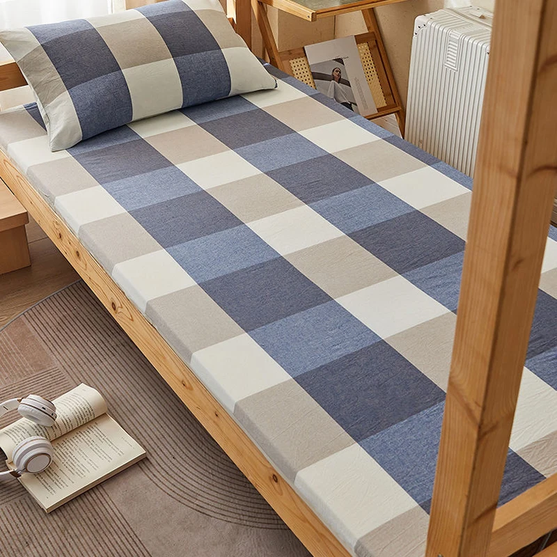 WOSTAR Хлопковый защитный чехол для матраса с геометрическим принтом и молнией 360° °