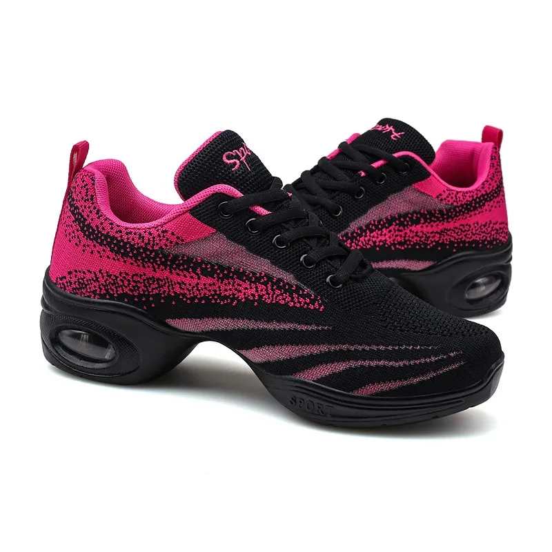 SENAGE Dance Shoes Outdoors Modern Jazz Dance Sneakers Women Breathable Mesh Dancing Practice Shoes Light Fitness Trainers Shoes