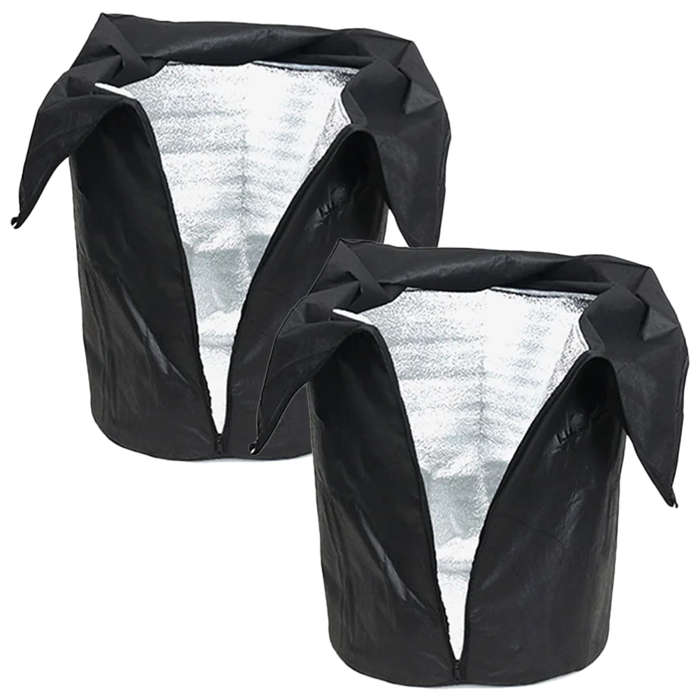

2 Pcs Cover Bag Shrub Oxford Cloth Drawstring Freeze Protection Covers Cold