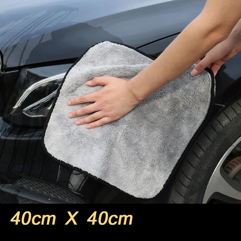 

Microfiber Car Wash Towels Double Thickened Plush Great Absorbent Car Rag for Car Cleaning Windows Tiles Dishes Mirrors Cleaning