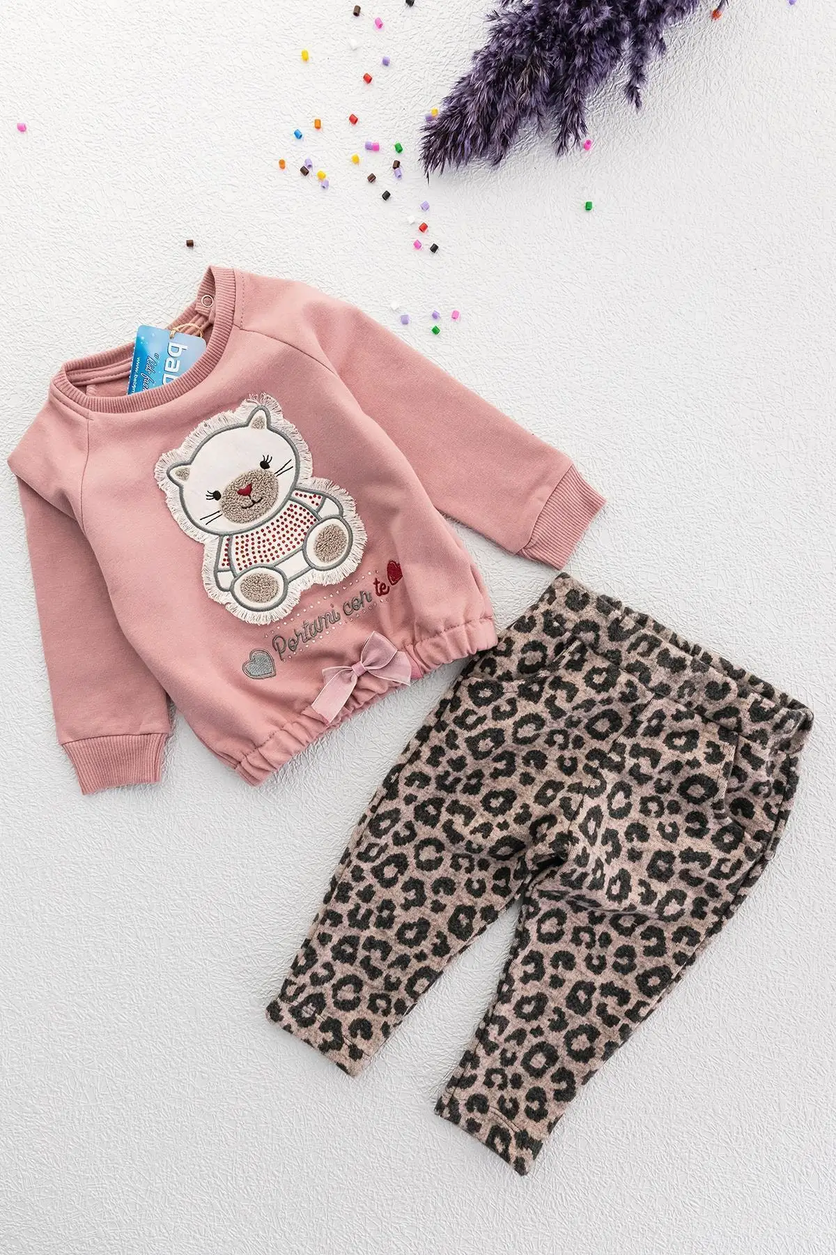 

Хлопковая одежда для новорожденных мальчиков и девочек, детская одежда, мишка тедди, костюм куклы леопардовой расцветки для девочек