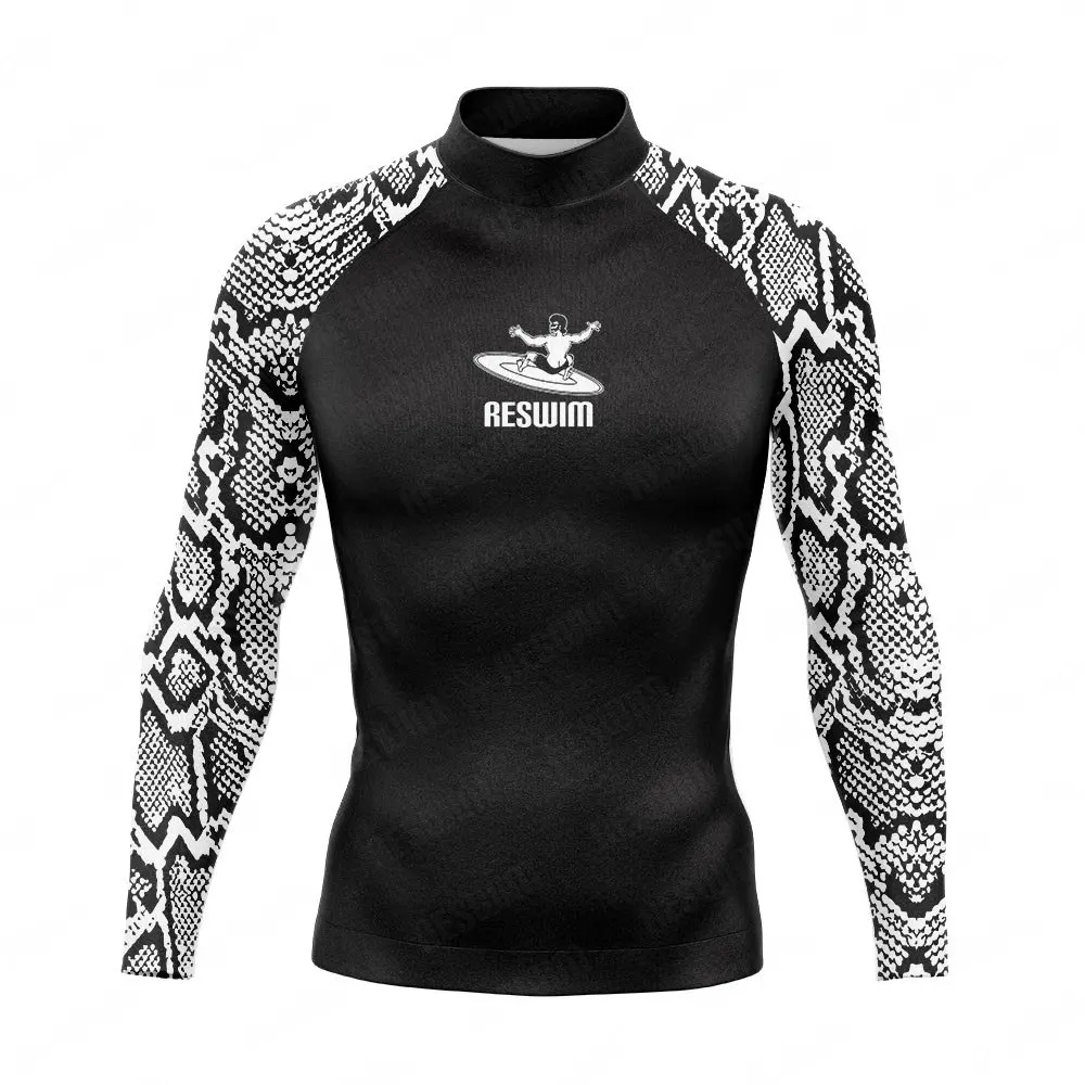 Мужская одежда для плавания с длинным рукавом Rashguard UPF 50 Солнцезащитная рубашка