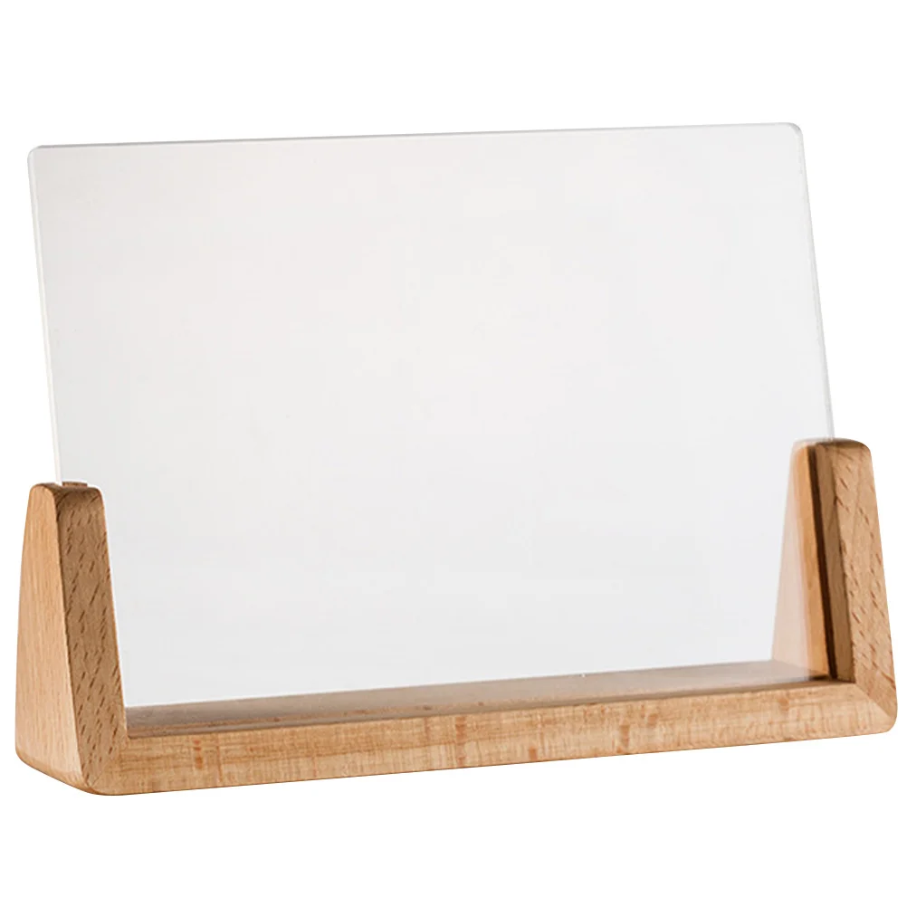 

Dual Use Tabletop Base Plate Photo Display Frame Label Display Board Message Showing Stand