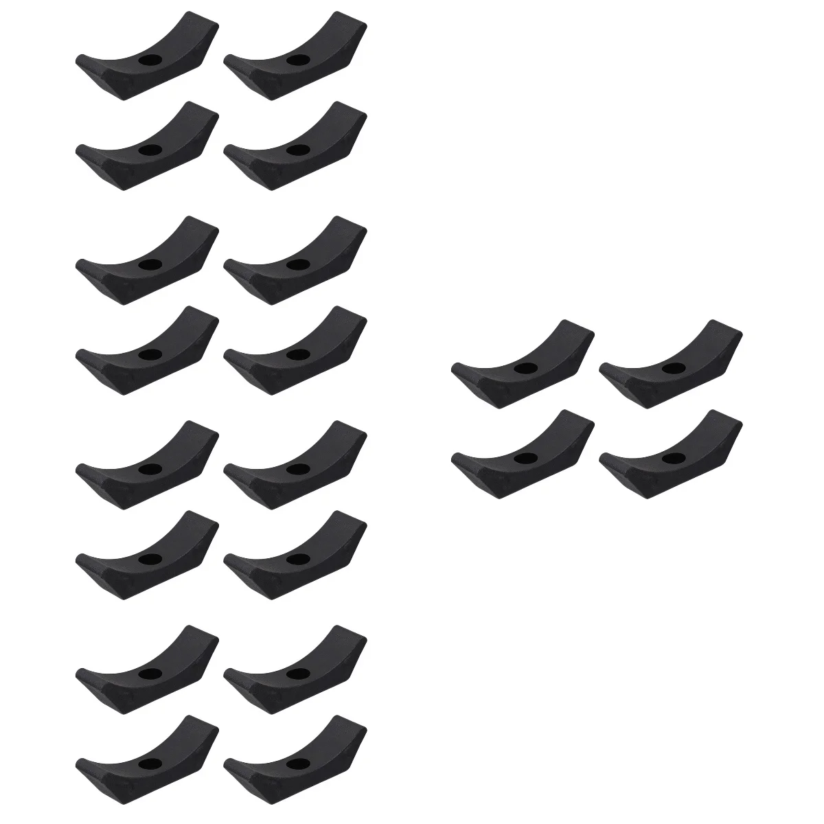 

20 Pcs Dumbbell Rack Plastic Cradles Wood Tools Wooden Workout PP Fitness Hand Weight Brackets Storage Shelves