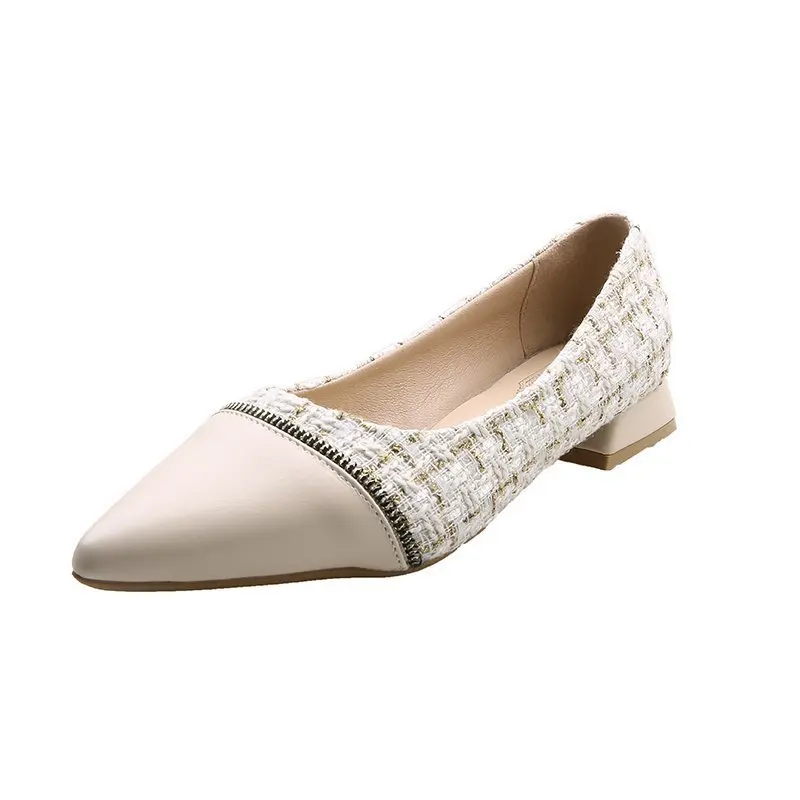 

2022 New Spring Summer Low Heels Office Ladies Shoes Fashion Women Pumps Soft Comfortable Pointed toe Heels 2.5cm