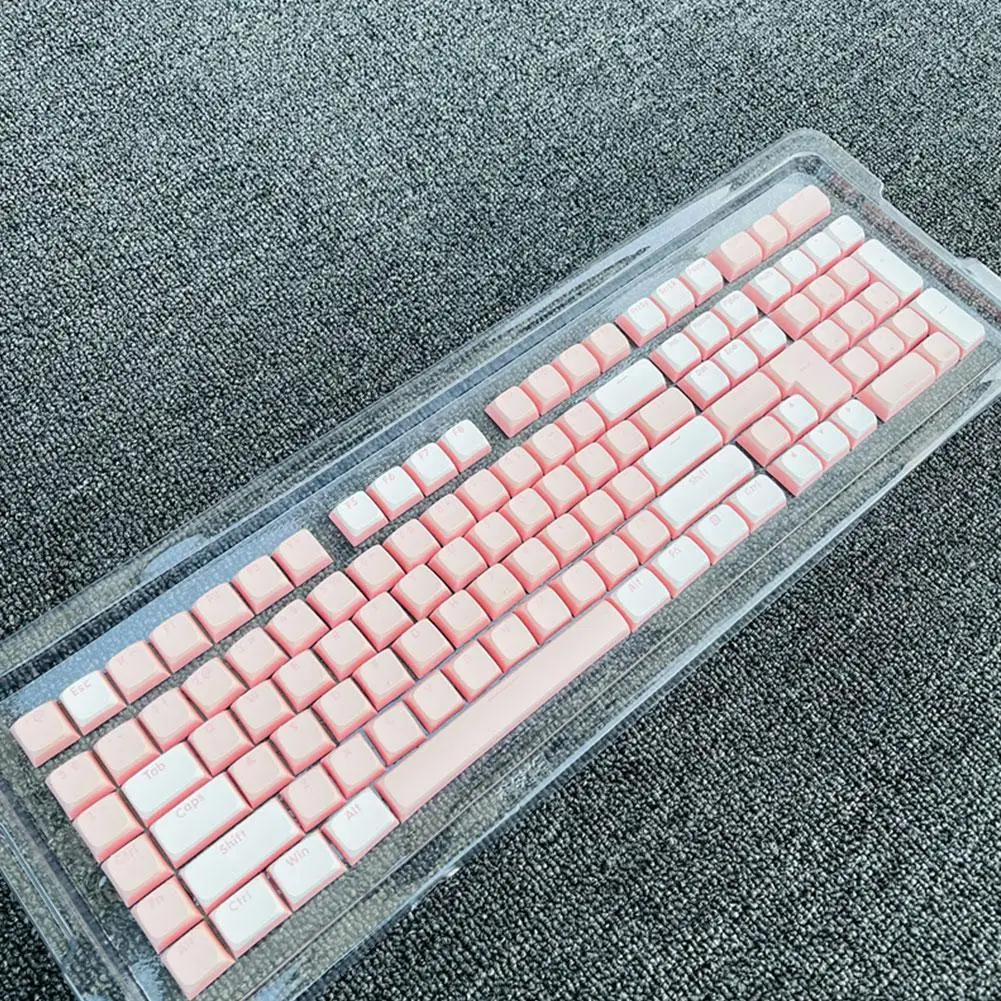 

Для переключателей CHERRY MX XDA, колпачки для клавиш с профилем, розовые, белые, двойные кожаные, колпачки для клавиш Pbt, двух цветов, индивидуальн...