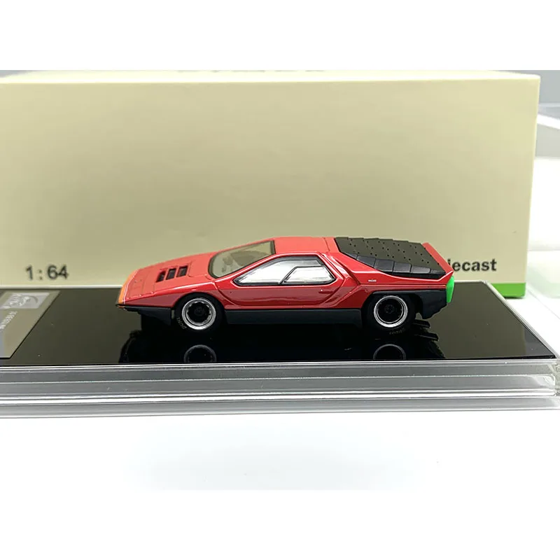 Фото Масштабная модель автомобиля ROMEO 33 BERTONE CARABO 1968 из сплава, 1:64, статическая коллекционная модель, украшение, праздничный подарок, игрушка №3