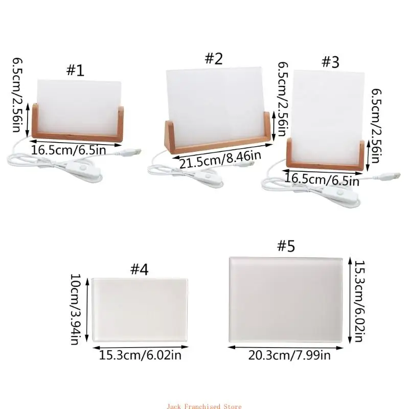 Сублимационная акриловая пустая фоторамка со светодиодной подсветкой для